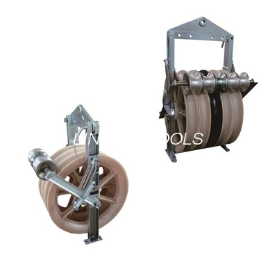 Diameter Besar Merangkai Power Block Cable Pulley Block Dengan Grounding Roller