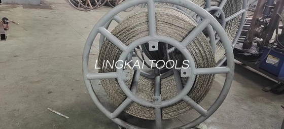 Hexagon Twelve Strands Hexagon Eighteen Strands Untuk 9-42mm Galvanized Braided Anti Twisting Steel Wire Rope