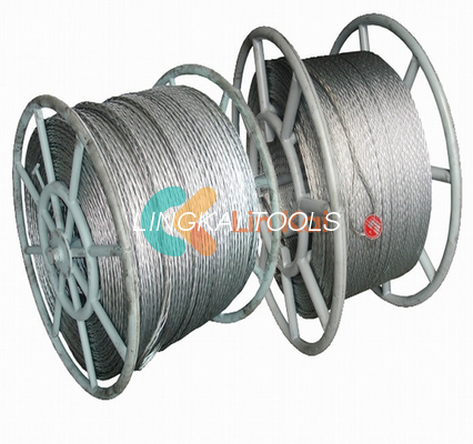 Kekuatan Anti twist tali baja berliku 12MM untuk menarik konduktor tunggal atau OPGW