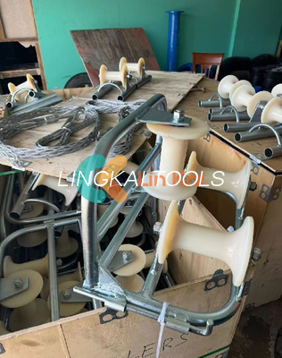 Roller Kabel Ganda Untuk Tarik Kabel Serbaguna