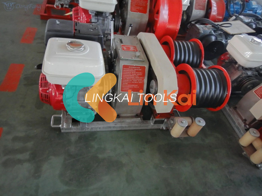 30 Kn 50kn 9KW Powered Double Capstan Kabel Winch Menara Peralatan Erection