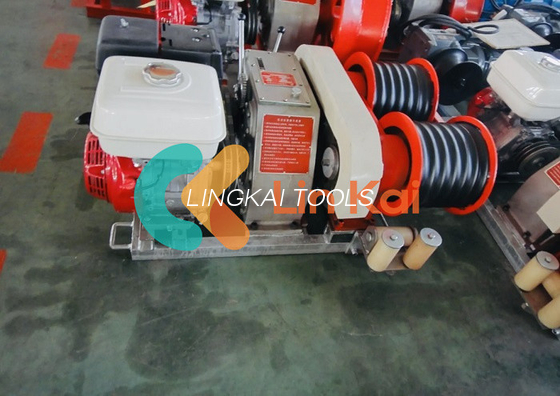 30 Kn Kapasitas Dual Bull Wheel Winch dengan mesin diesel atau bensin