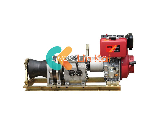 Precision 3 Ton Diesel Engine Powered Winch Menawarkan 12 RPM Kecepatan Rotasi