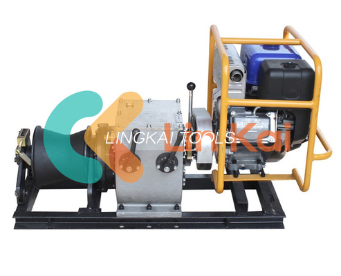 30 Kn 4,04 KW Mesin bensin kabel menarik Winch dengan drum yang bisa dilepas