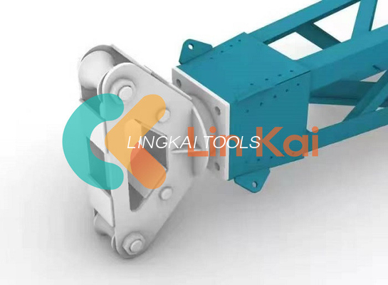Aluminium Alloy A Shape Tubular Gin Pole Suppliers Untuk Alat Erection Menara