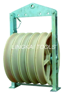 508X75mm 3 Roda Nilon Dibundel Blok Merangkai Konduktor Overhead
