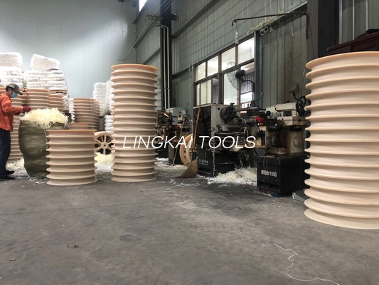 508x100mm MC Pulley Wheels Dengan Bantalan Untuk Merangkai Blok