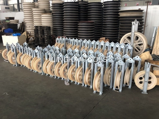 Dia660mm Nylon Wheel Bundled Konduktor Merangkai Blok