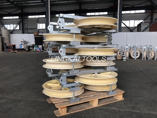 Tiga 660mm Sheaves Pilot Wire Rope Pulley Block