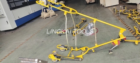 Dua Empat Bundel Konduktor Overhead Line Sepeda Cart Stringing Tools