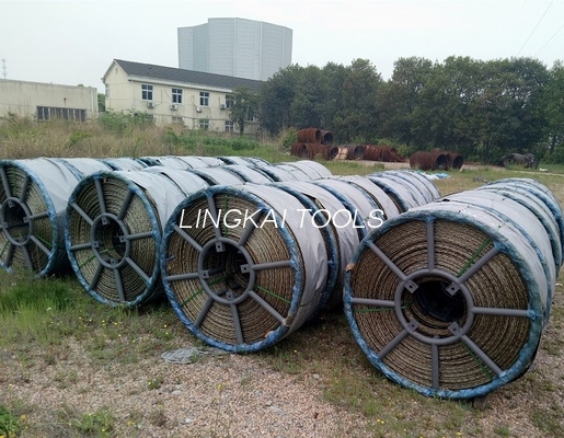 8 Strands Anti Twisting Braided Steel Rope Untuk Menarik Konduktor Atau Kabel Serat Optik