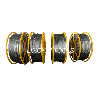 Galvanis 12 Strands Anti Twisting Braided Steel Rope Kabel Daya Traction Rope Pilot Rope