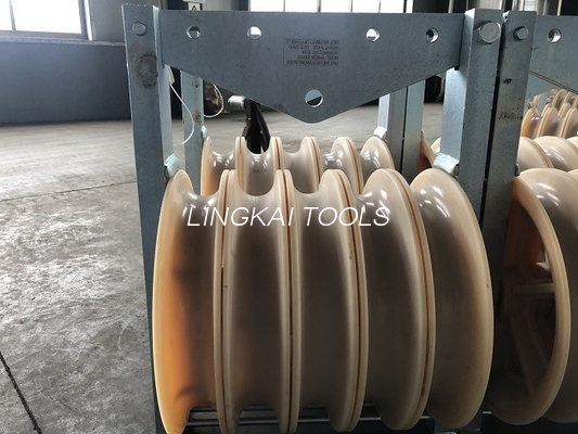 660 Mm Diameter Besar Roda Sheaves Bundel Kawat Konduktor Pulley Merangkai Blok
