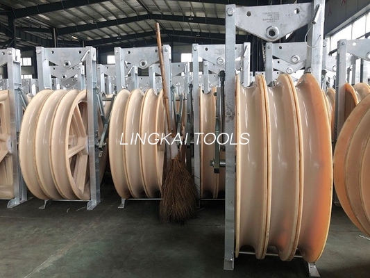 916 Mm Diameter Besar Roda Sheaves Bundel Kawat Konduktor Pulley Merangkai Blok