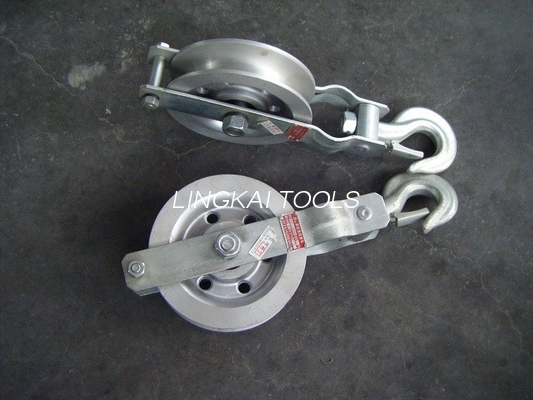 Nylon Atau Aluminium Sheave Cable Ground Roller Pulley Block Untuk Transmisi Daya Grounding Wire Stringing Block