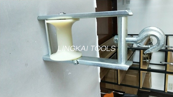 Blok Katrol Tahan Lama Dengan Aluminium Nylon Sheave Roller Bunch Konduktor Blok Rol Merangkai Kabel Udara